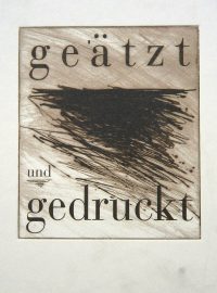 "Geätzt und Gedruckt" Buchcover